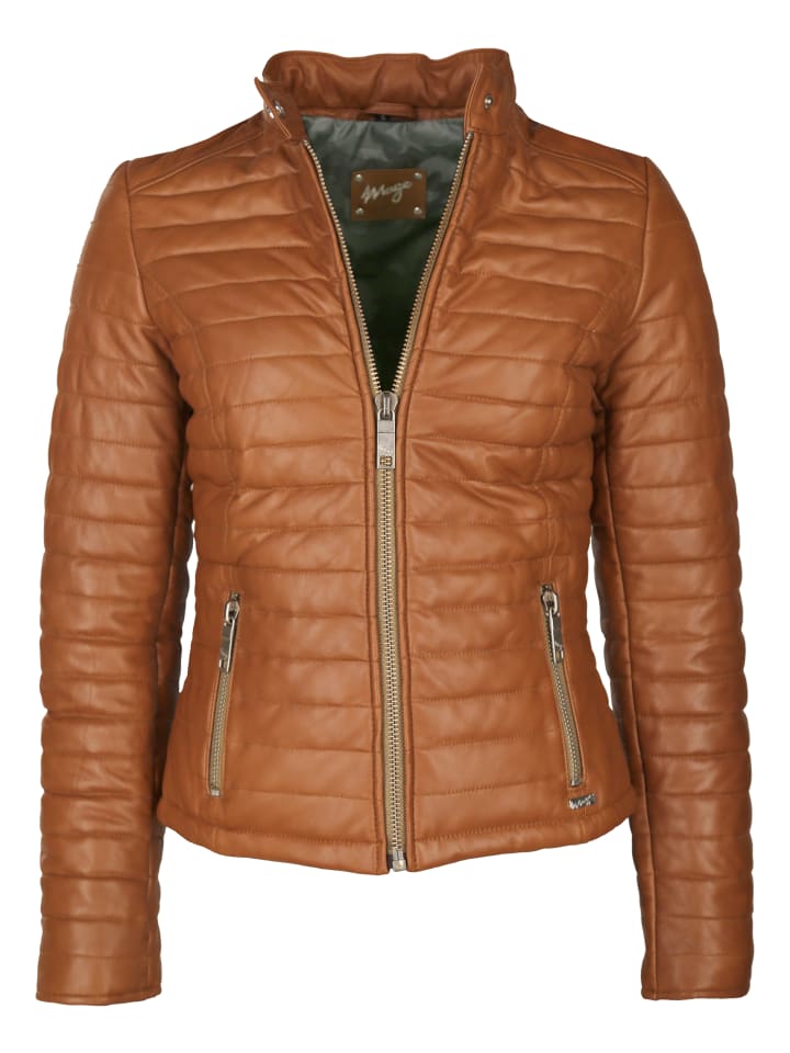 Lederjacke Sota in cognac