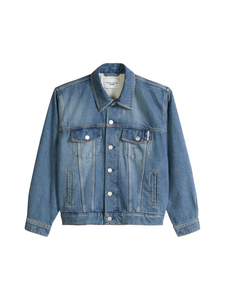 Jeansjacke oversize in Medium Blue