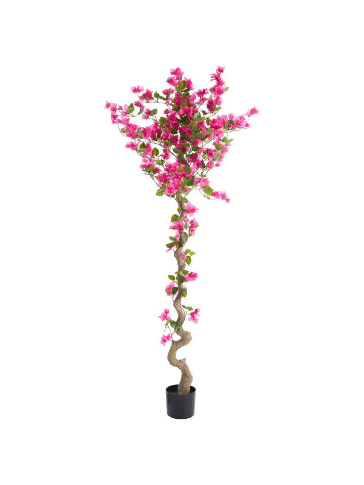 Kunstpflanze BOUGAINILLEA TREE in Rosa/Schwarz/Grün