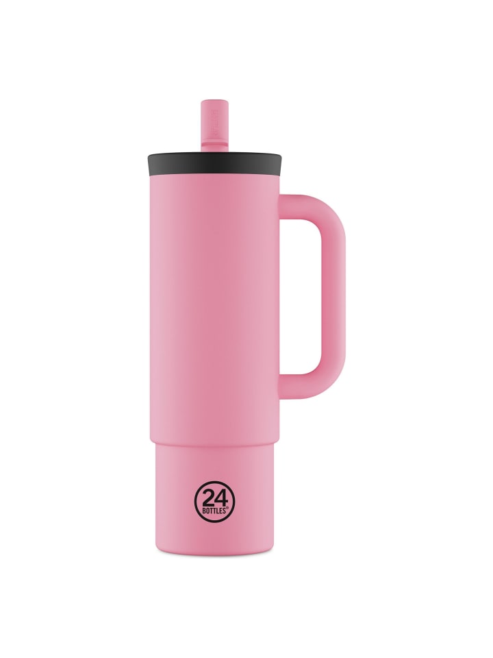 Straw Trinkbecher 800 ml flamingo