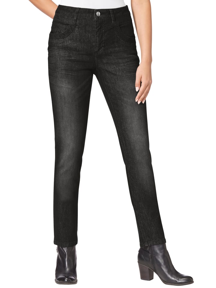 Jeans in anthrazit-denim