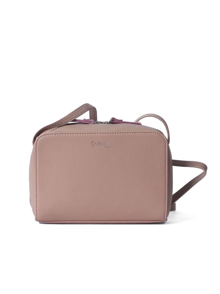 Leder-Umhängetasche Loreen 1 in peach
