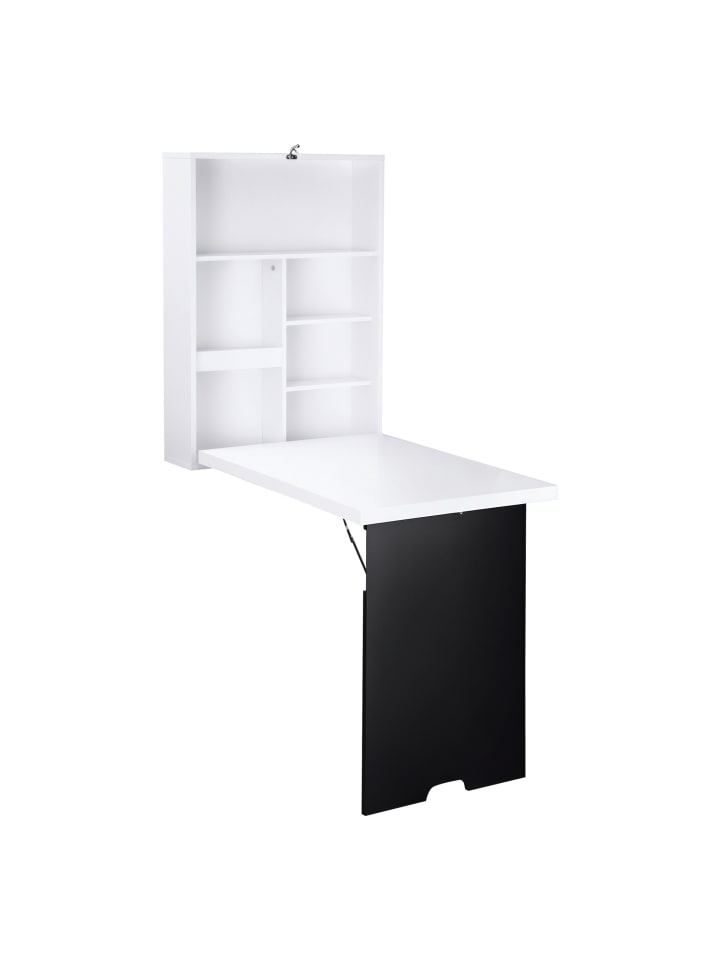 Schreibtisch in Schwarz & Weiß 60L x 94B x 5H cm