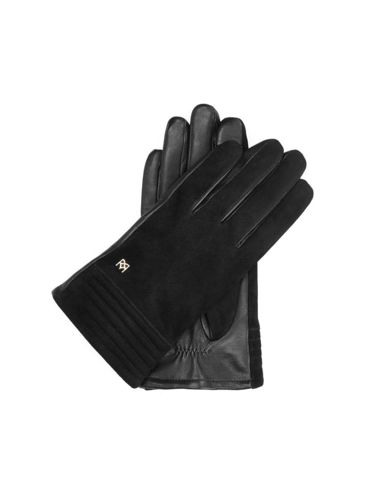 Handschuhe (Echt-Leder) BRAK in Schwarz