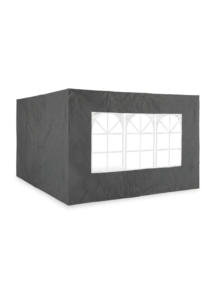 2x Pavillon Seitenwand in Grau - (B)3 x (H)2 m