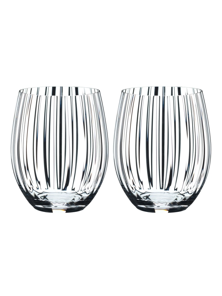 2 er-Set Optic O Longdrinkgläser in Transparent
