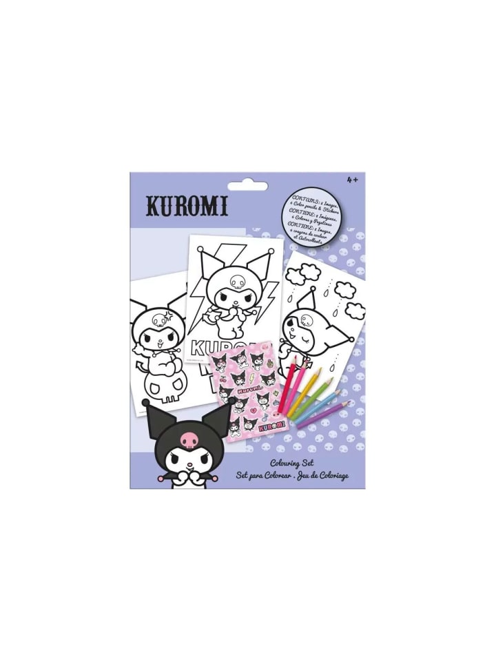 Kuromi Malset mit Aufklebern