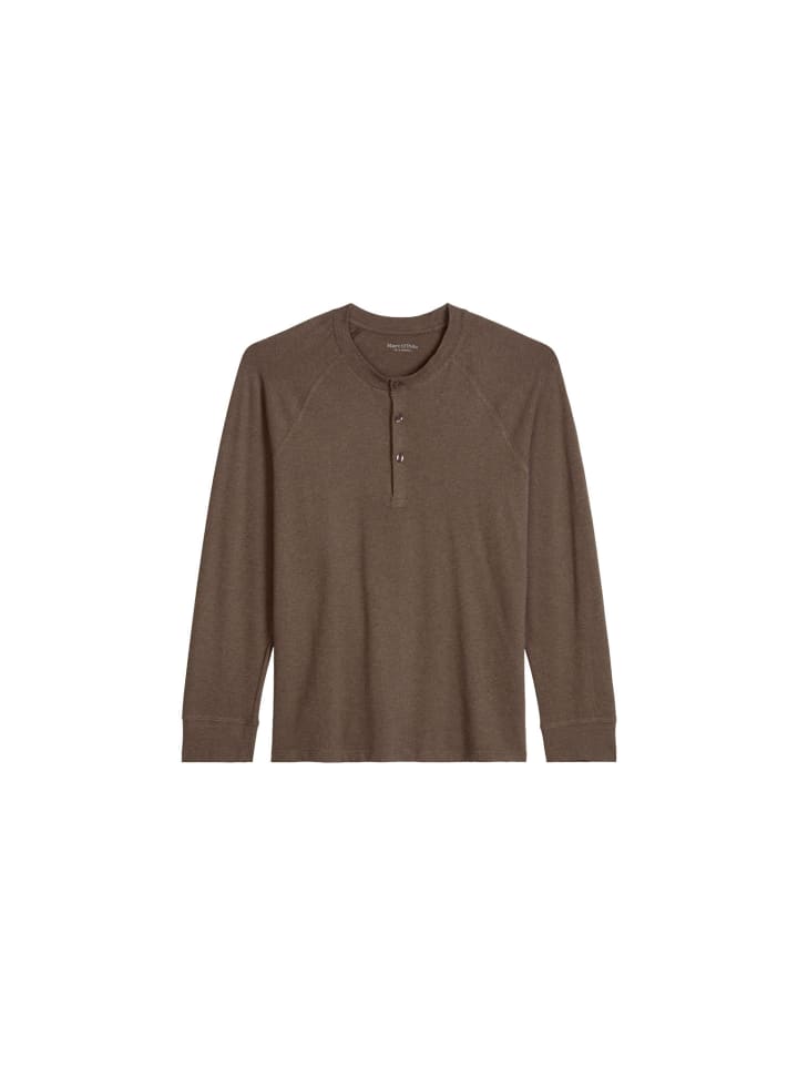 Longsleeve Loungewear-Styles in chocolate brown melange