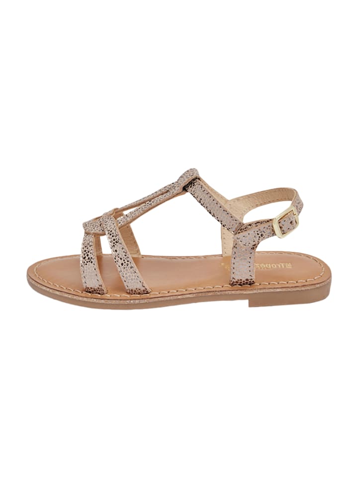 Ledersandalen für Kinder „Les Backle“ Grau