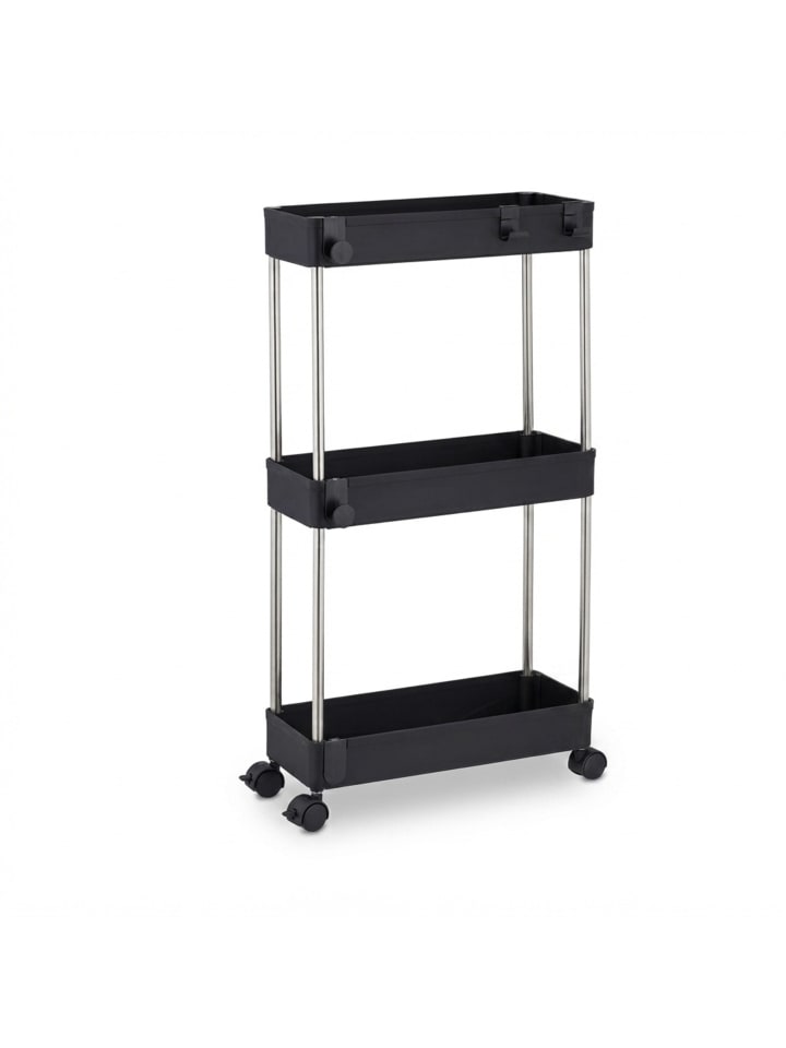 Nischenwagen in Schwarz - (B)41,5 x (H)62 x (T)14,5 cm