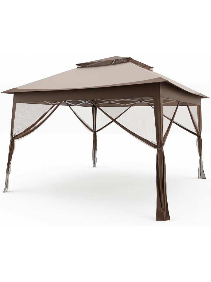 330 x 330 m Pavillon in Braun