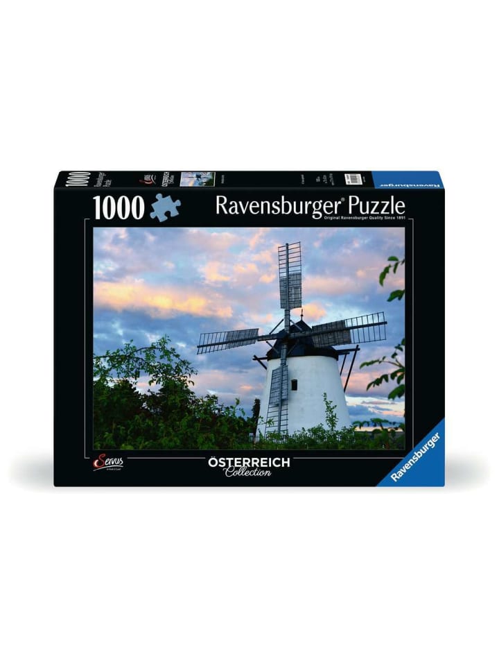 Ravensburger Puzzle 1.000 Teile Windmühle bei Retz in bunt