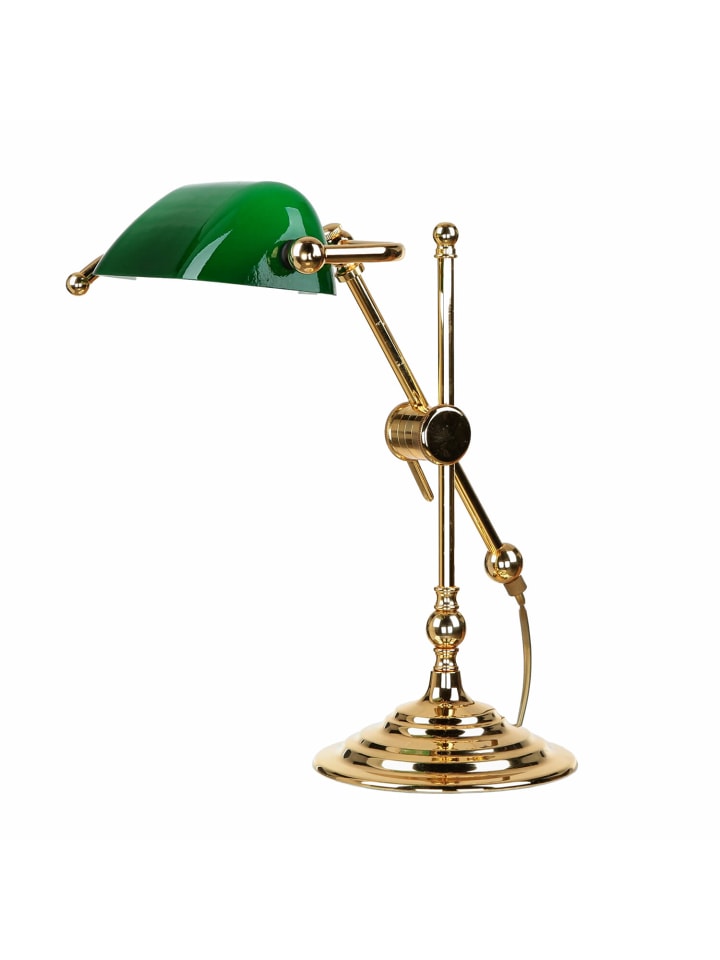 Tischlampe (B)15.5 x (L)19 x (H)32 cm in Gold