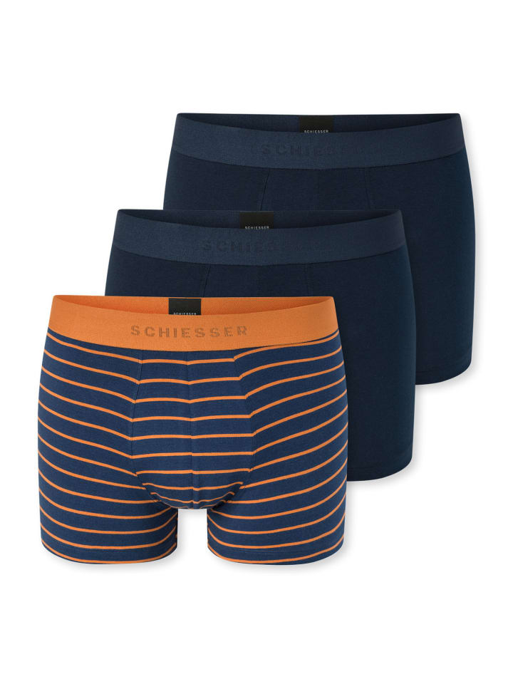 Trunk 955 Multi in dunkelblau, blau-orange gestreift