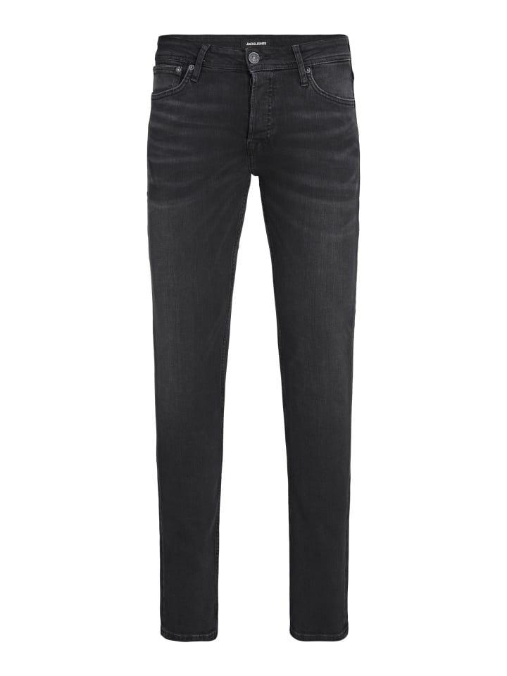 Slim Fit Jeans in Black Denim