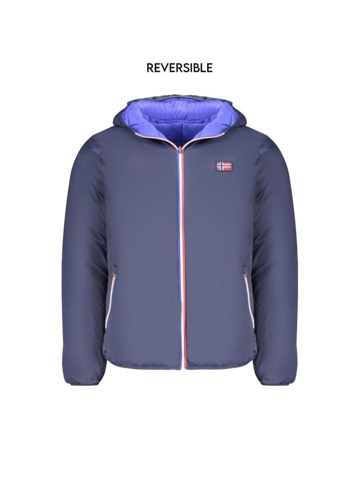 Blau Polyamid Herren Jacke