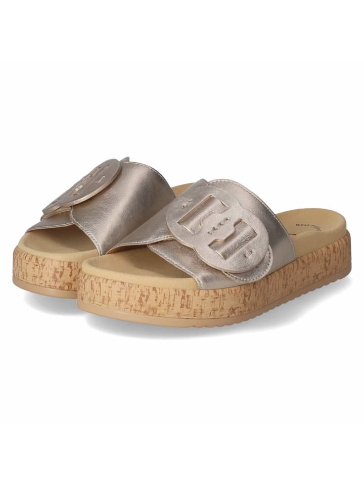 Pantoletten in gold