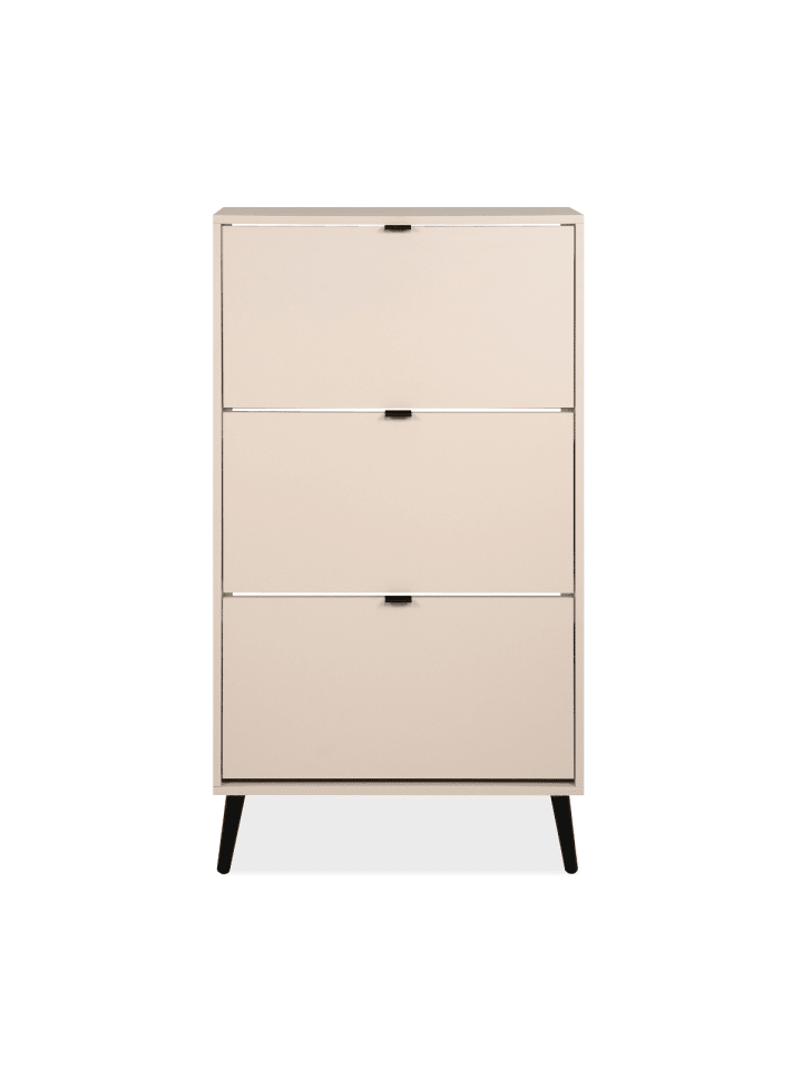 Schuhschrank VIGO in Cappuccino - (W)70 x (H)125 x (L)24 cm