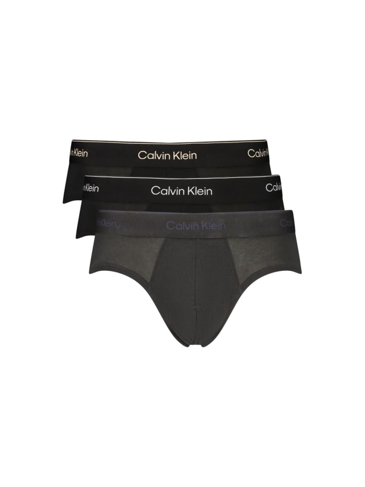 Schwarz Baumwolle Herren Slip