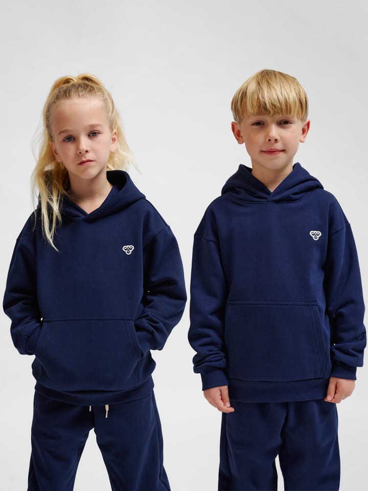 Kapuzenpullover Hmljr Loose Kinder in DRESS BLUES