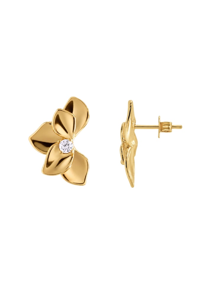 Ohrstecker Damen mit Stein Zlata goldfarben in goldfarben