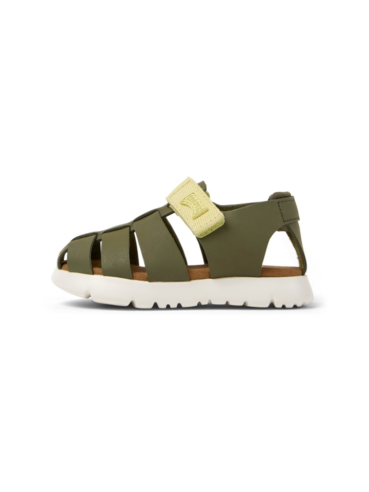 Sandalen " Oruga " in Mittelgrün