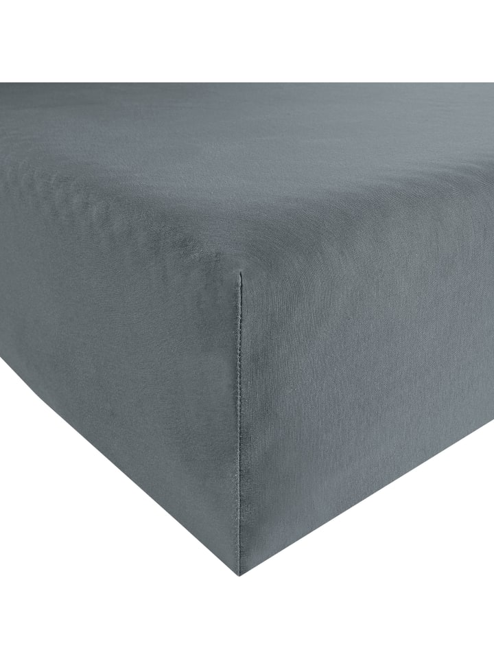 Single-Jersey Spannbettlaken in graphit