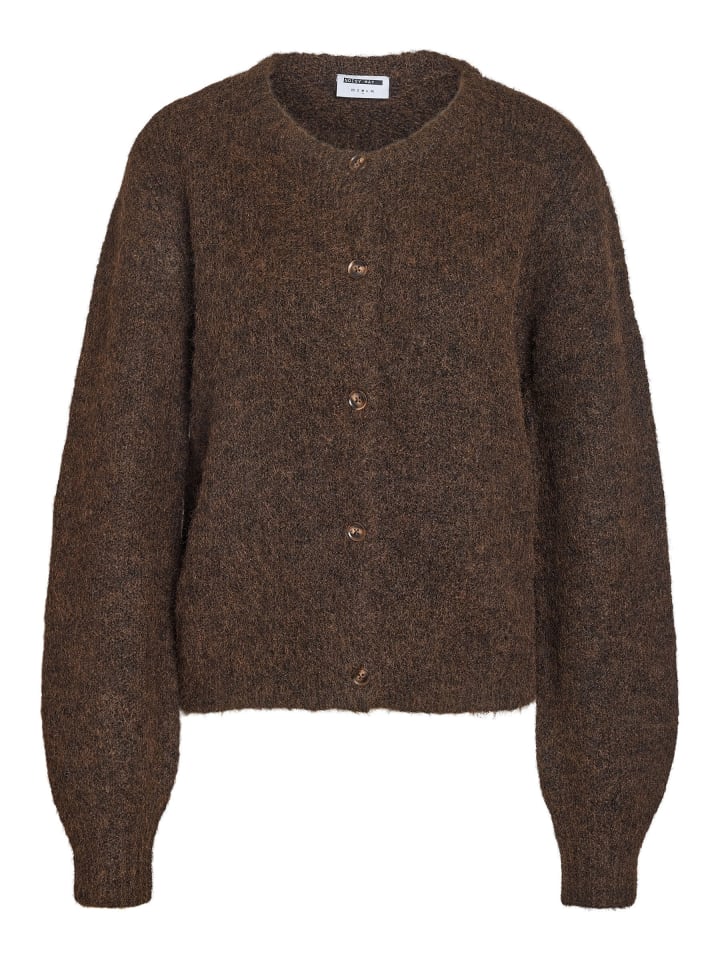 Strickjacke in Chocolate Brown1