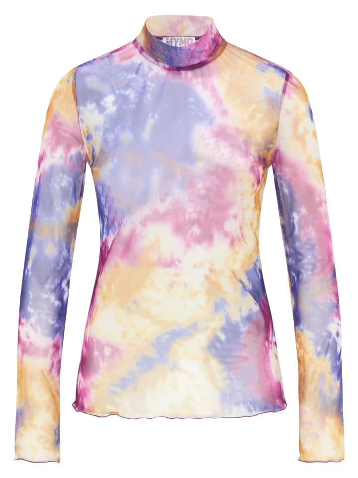 Damen Mesh-Shirt in Lila Himmel