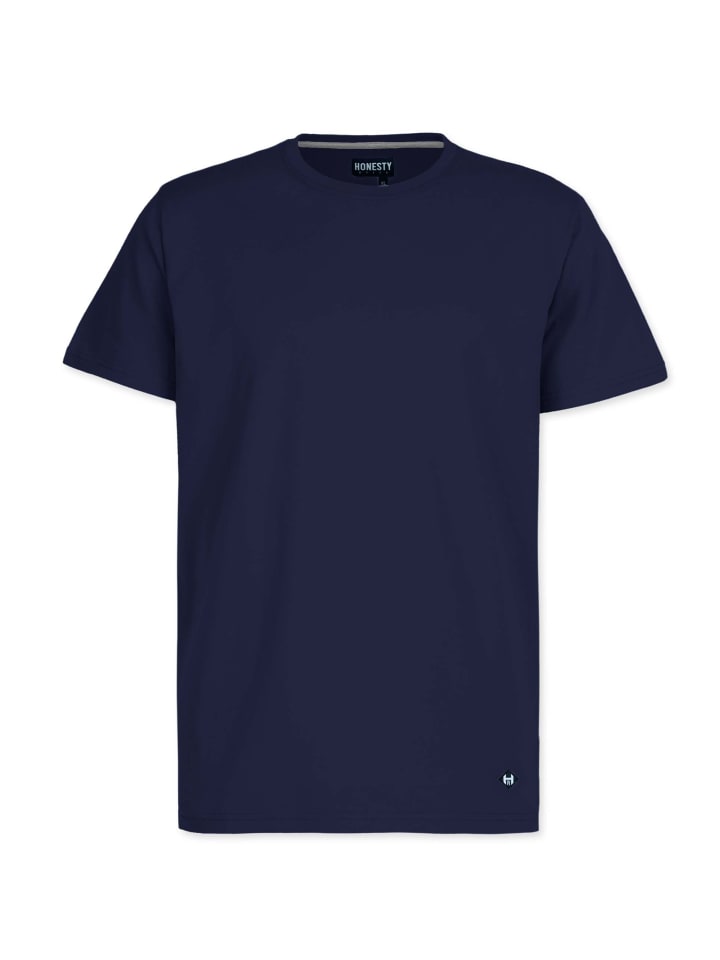 T-Shirt " Basic " in blau