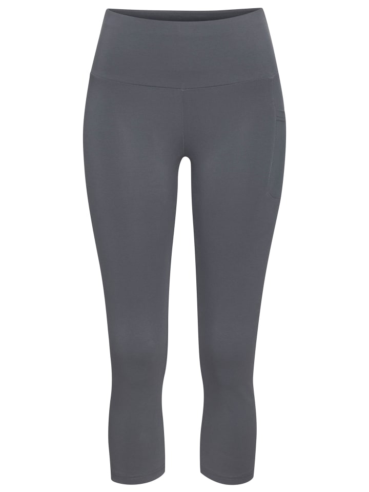 3/4-Leggings in graublau