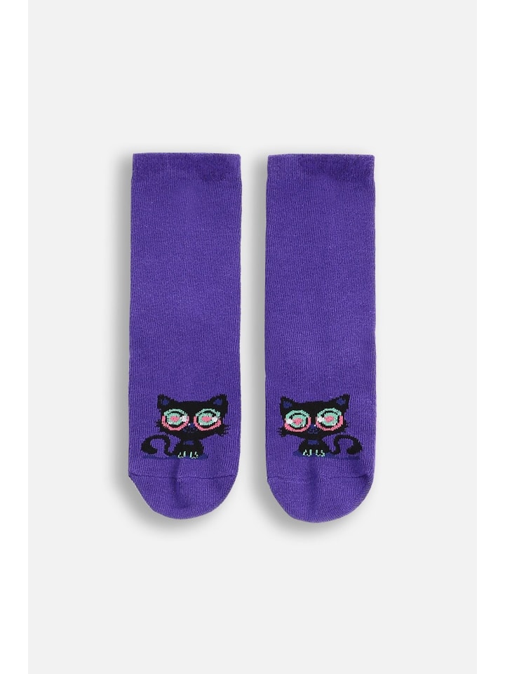 Socken in violett