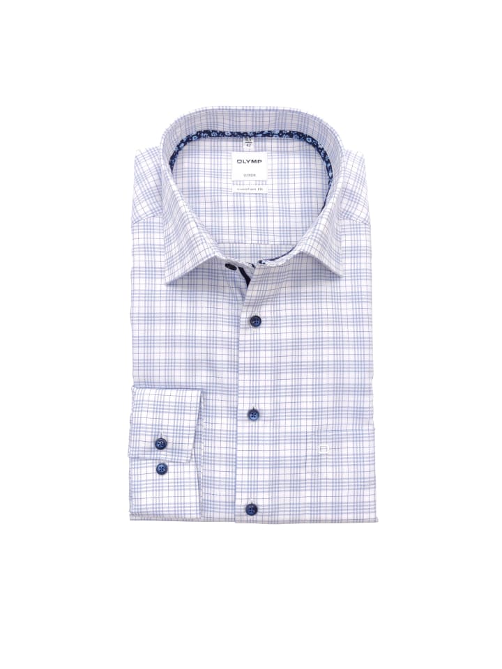 Hemd Comfort Fit in Blau