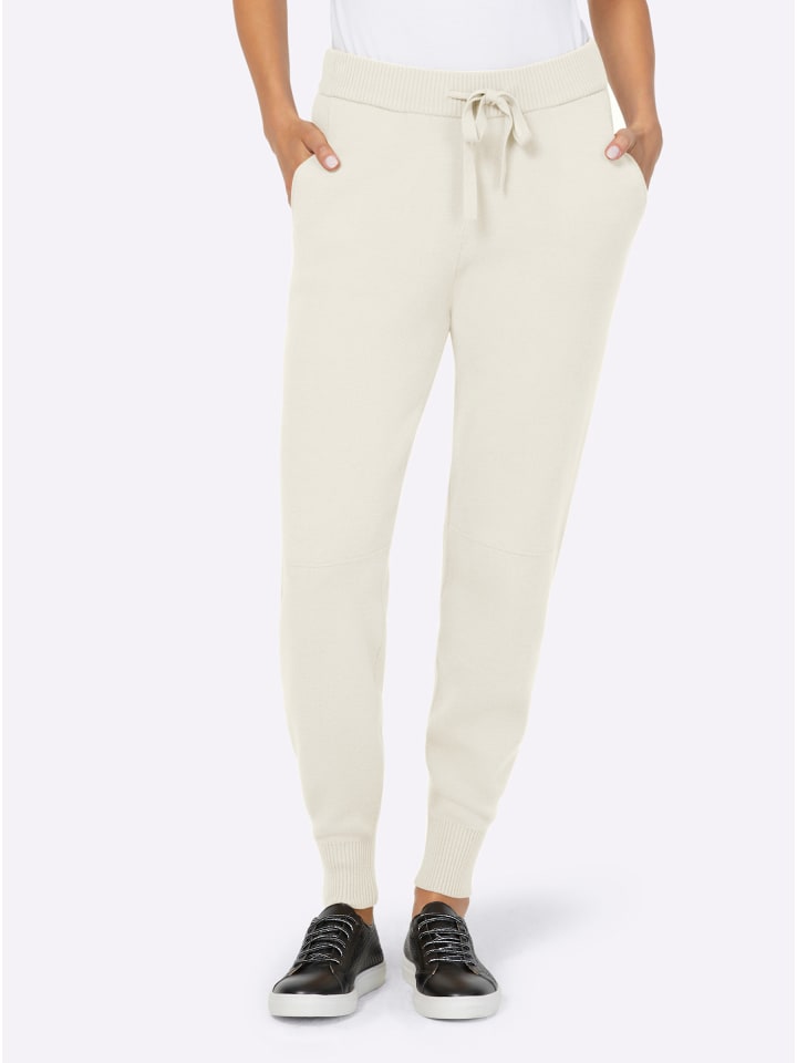 Strickhose in ecru