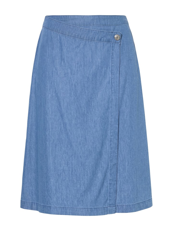 Jeansrock in mid blue denim