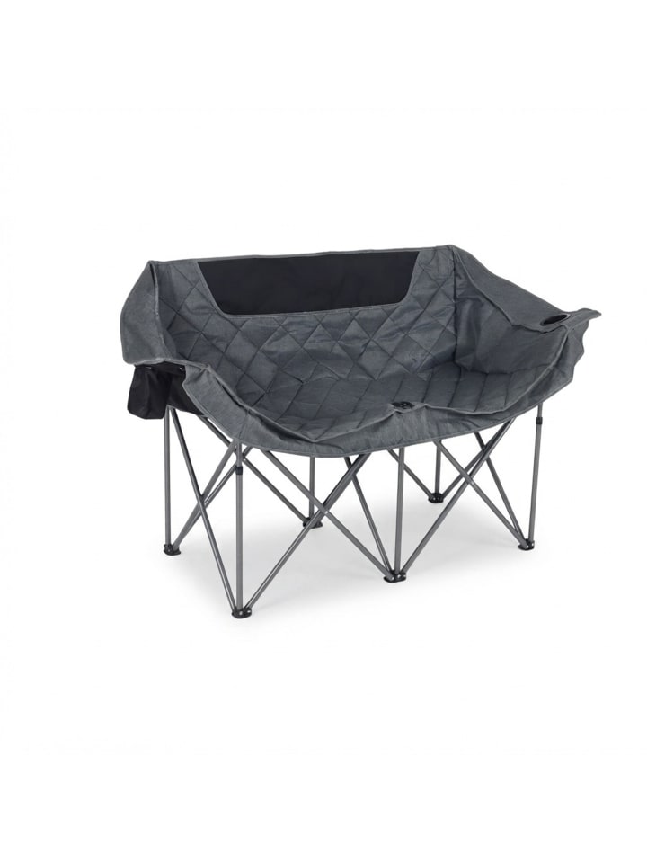 Camping Bank in Grau - (B)146 x (H)84 x (T)54 cm