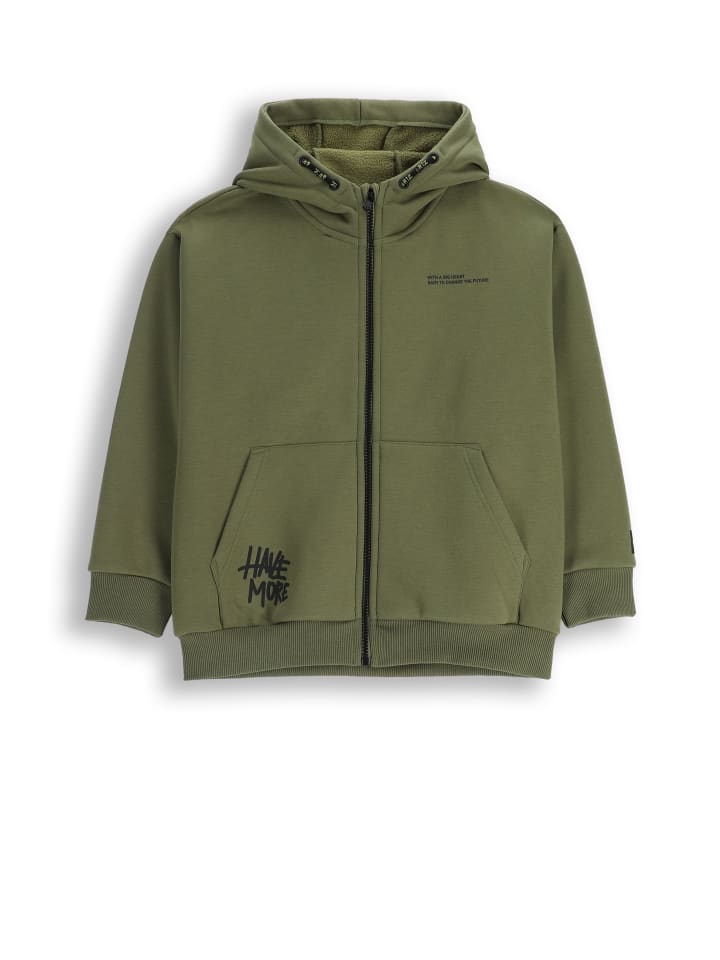 Reißverschlussjacke in khaki