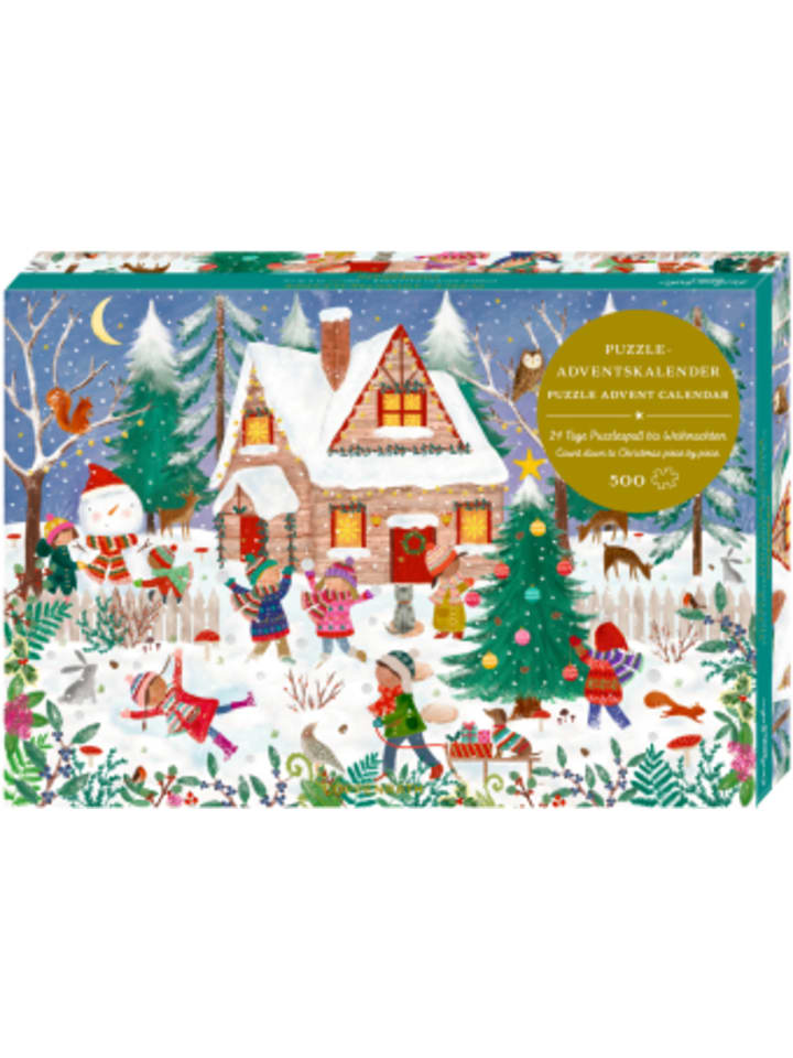 Kalender - Puzzle-Adventskalender - Fröhliche Winterzeit