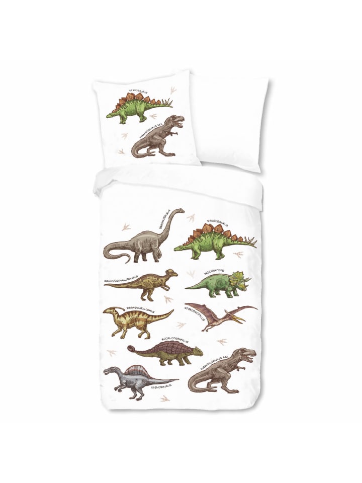 Bettwäsche Dino in Bunt
