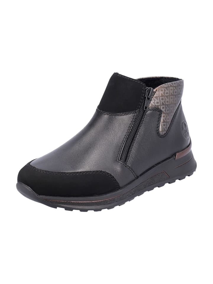 Komfort Stiefeletten in Schwarz