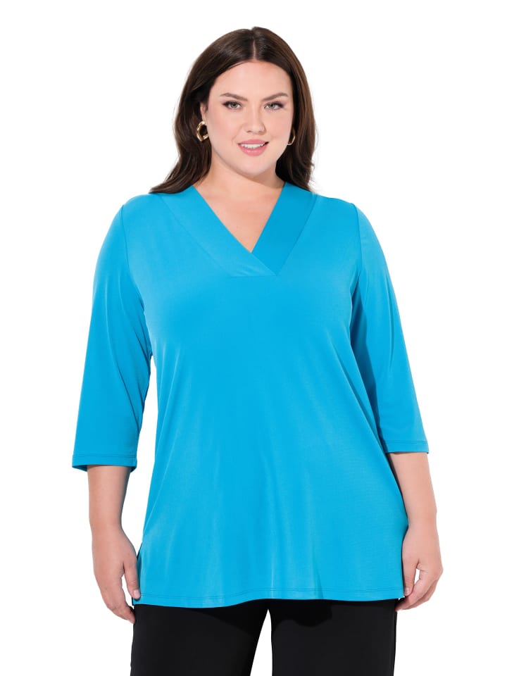 Longshirt in helles türkis