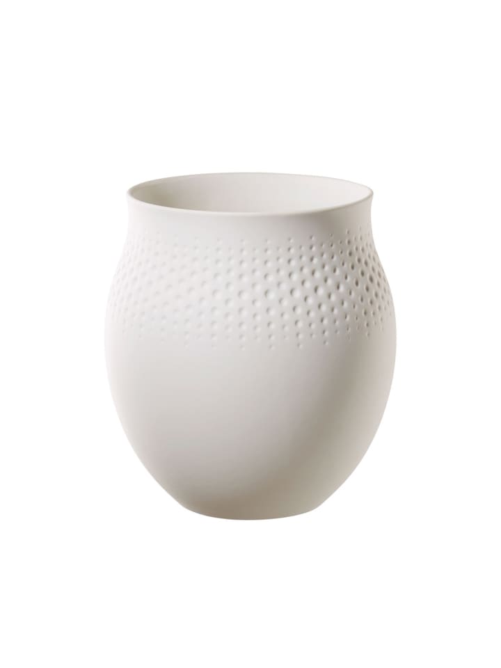 Vase Manufacture Collier in Blanc 18 cm