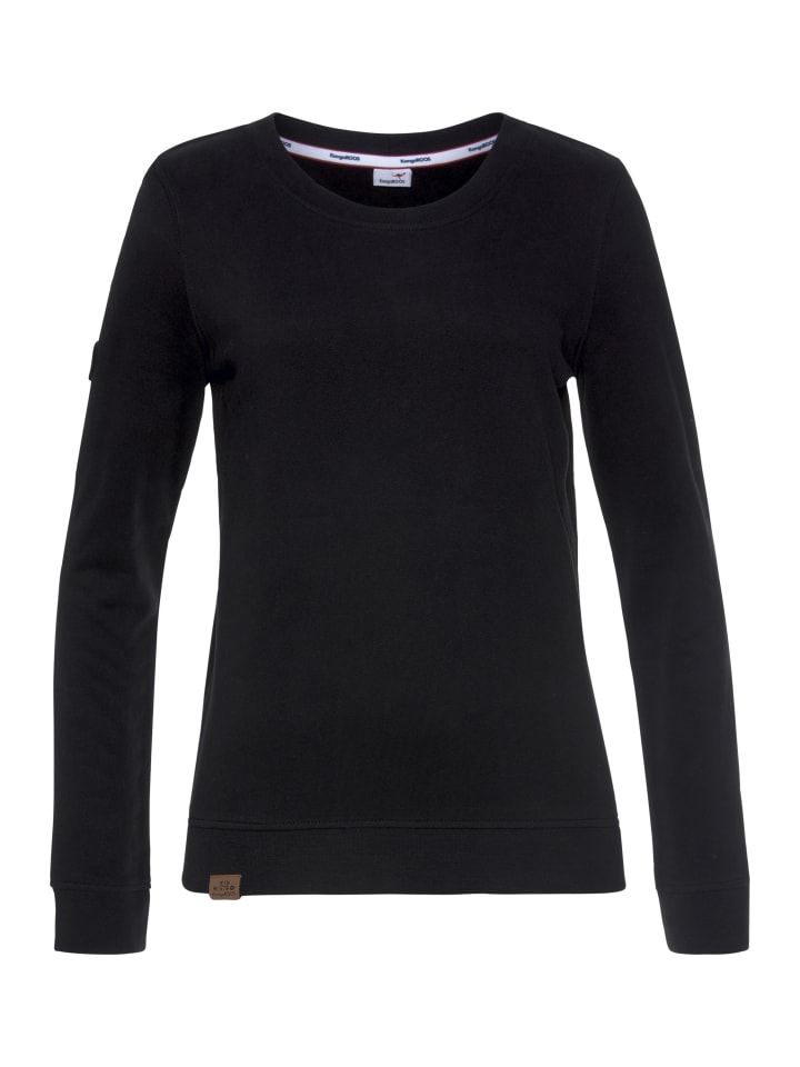 Sweatshirt in schwarz