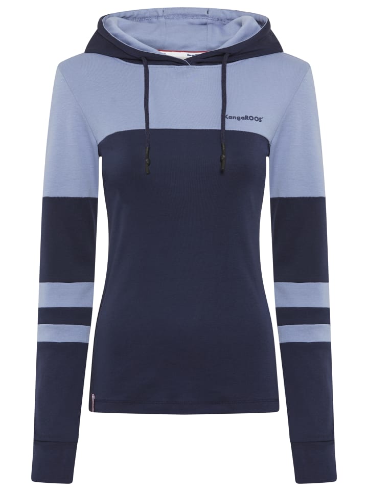 Kapuzenshirt in marine-blau