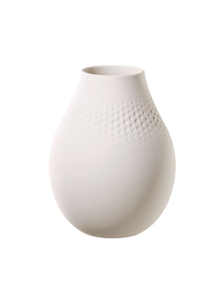 Vase Perle Manufacture Collier in Blanc 20 cm
