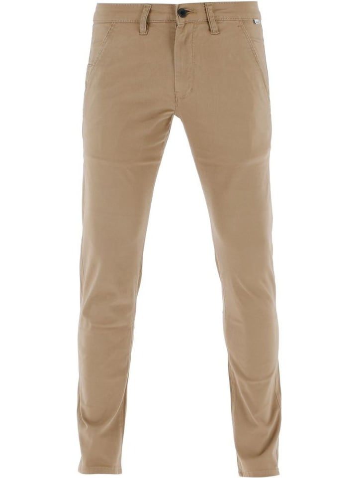 Stoffhose "Flex Tapered Chino" in Braun