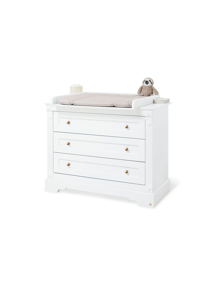 Limited Edition - Wickelkommode Emilia Gold breit, 119 x 58 x 93.5 cm