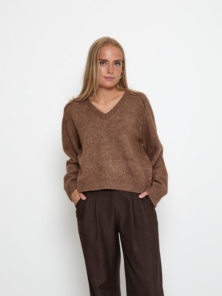 Pullover in Walnut Melange