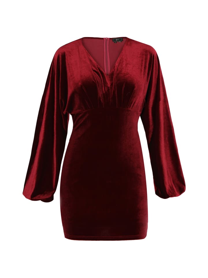 Damen Kleid in Weinrot