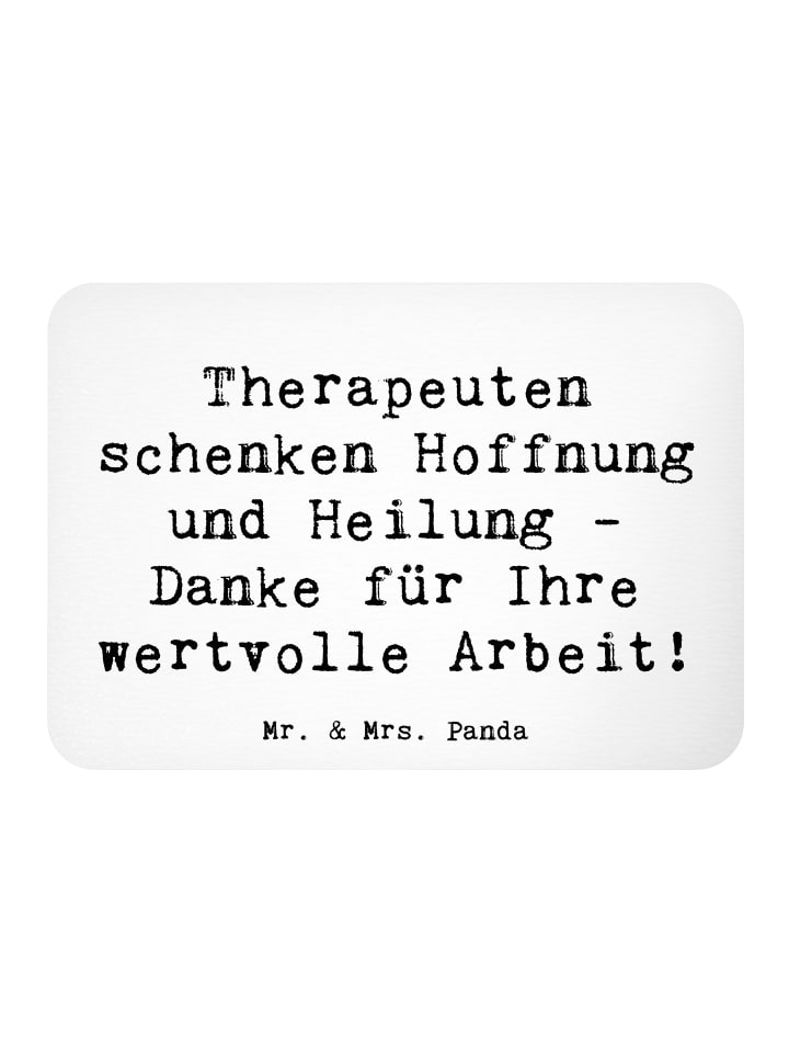 Magnet Spruch Therapeut Dankeschön mit Spruch in Weiß